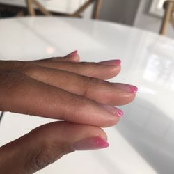 Posh Spa & Nails - Nicole does uv gel very thin and natural just how I like it!
