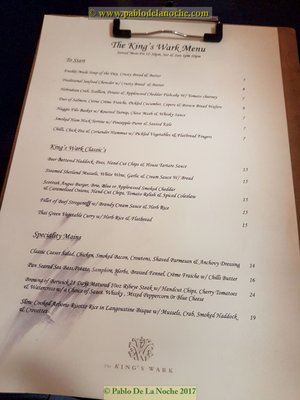 Menu photo 1 The King's Wark Edinburgh, EDH