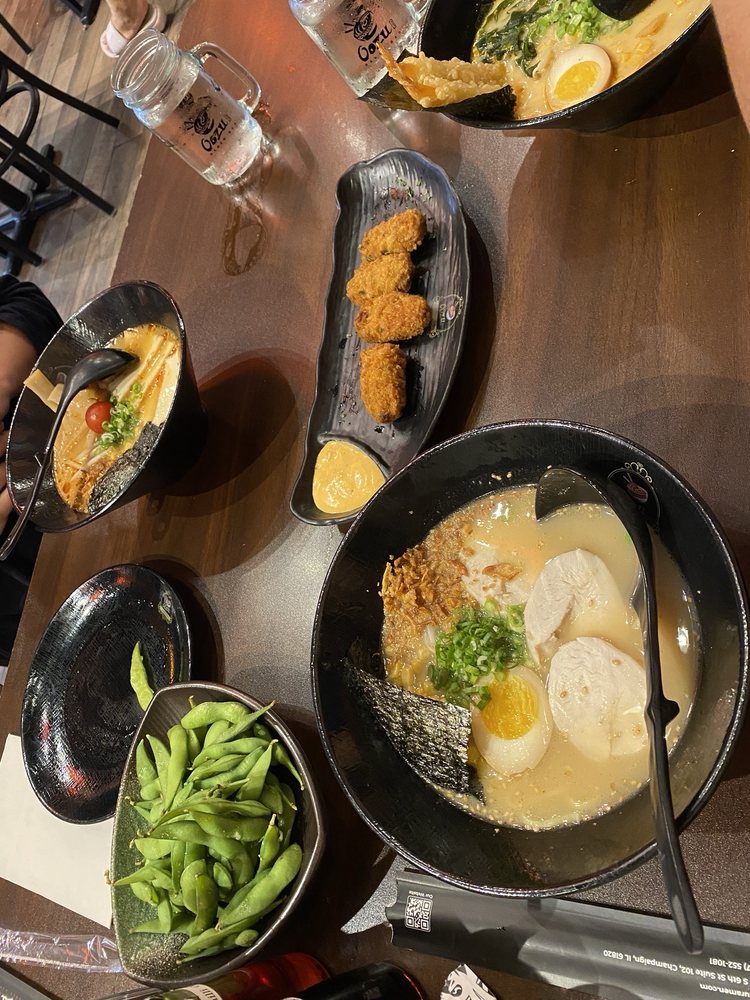 Food from Oozu Ramen Bar