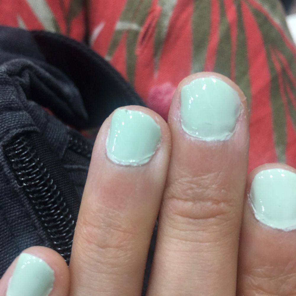 Their third try on my manicure. Their third try on my manicure.