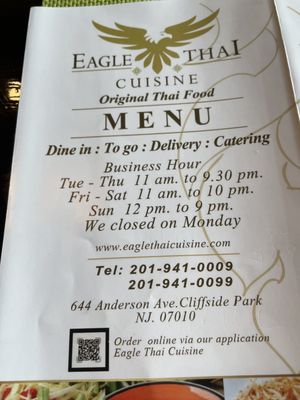 Menu photo 5 Eagle Thai Cuisine Cliffside Park, NJ