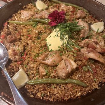 Canela Bistro Bar - Chicken & Chorizo Paella - Spanish Near Me - San Francisco, California Canela Bistro Bar - Chicken & Chorizo Paella - Spanish Near Me - San Francisco, California