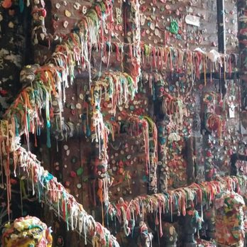 The Gum Wall - Be careful when you walk, the floor is covered with gum also! Took some cute photos but was a sticky situation. - Local Flavor Near Me - Seattle, Washington The Gum Wall - Be careful when you walk, the floor is covered with gum also! Took some cute photos but was a sticky situation. - Local Flavor Near Me - Seattle, Washington