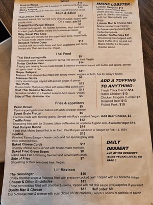 Menu photo 2 2 Feet Brewing Bangor, ME
