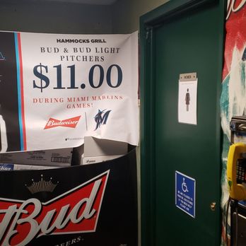 Hammocks Grill - a sign for bud - Sports Bars Near Me - The Hammocks, Florida