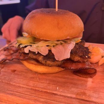 Tacburg - Mar y Tierra Burger with Shrimp - Tacos Near Me - Whittier, California
