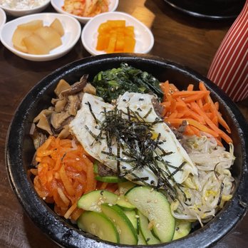 Kong Tofu House - Seattle - Hot stone bibimbap with beef - Korean Near Me - Seattle, Washington Kong Tofu House - Seattle - Hot stone bibimbap with beef - Korean Near Me - Seattle, Washington