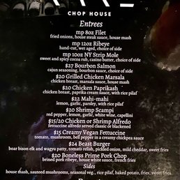 Rare Entree Menu - 4/5/23 Rare Entree Menu - 4/5/23