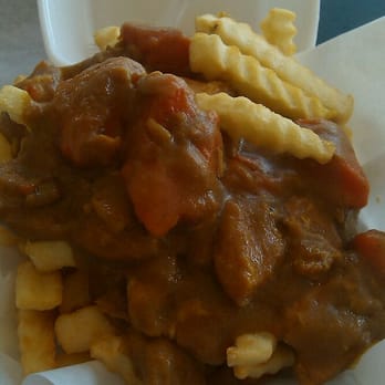 B-Man's Teriyaki - Curry fries. Surprise! There's chicken in there. - Burgers Near Me - Pasadena, California B-Man's Teriyaki - Curry fries. Surprise! There's chicken in there. - Burgers Near Me - Pasadena, California