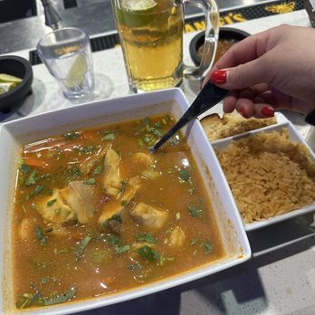 Mariscos La Marina Seafood Grill - Fish and shrimp soup - Mexican Near Me - Lancaster, Texas Mariscos La Marina Seafood Grill - Fish and shrimp soup - Mexican Near Me - Lancaster, Texas