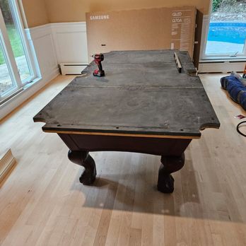 Ken's Moving and Storage - Moving a pool table. - Movers Near Me - Maspeth, New York Ken's Moving and Storage - Moving a pool table. - Movers Near Me - Maspeth, New York