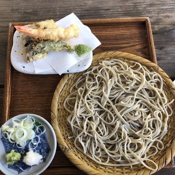 Soba Ichi - Cold soba with assorted tempura $22 - Noodles Near Me - Oakland, California Soba Ichi - Cold soba with assorted tempura $22 - Noodles Near Me - Oakland, California
