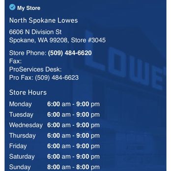 Lowe's Home Improvement - Hardware Stores Near Me - Spokane, Washington