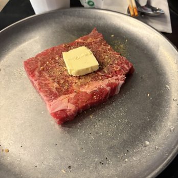 Seoul Meat Co. - Chuck steak was simply flavored with salt and pepper and butter but was sooo goood - Korean Near Me - Fresno, California Seoul Meat Co. - Chuck steak was simply flavored with salt and pepper and butter but was sooo goood - Korean Near Me - Fresno, California