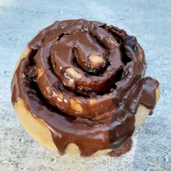 The Bakery - Vegan chocolate cinnamon roll.