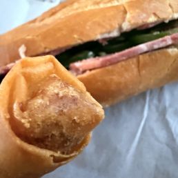 Combination sandwich and Eggroll Combination sandwich and Eggroll
