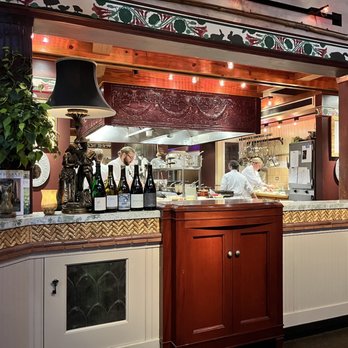 The Herbfarm - The kitchen view from our table - Modern European Near Me - Woodinville, Washington
