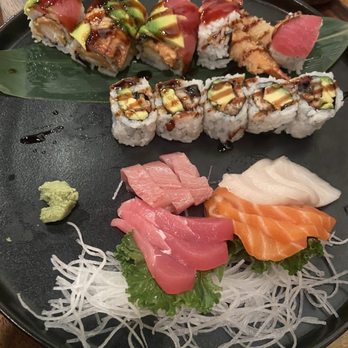 Gyu Ichiro - Kamikazee roll, eel and avocado roll, sashimi - Sushi Bars Near Me - New York, New York Gyu Ichiro - Kamikazee roll, eel and avocado roll, sashimi - Sushi Bars Near Me - New York, New York