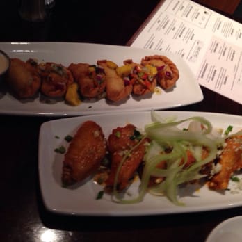 5th Tavern - Shrimp Empandas & Wings with the mild sauce & blue cheese crumbles during happy hour..this will start your night off right - New American Near Me - Bloomfield Hills, Michigan 5th Tavern - Shrimp Empandas & Wings with the mild sauce & blue cheese crumbles during happy hour..this will start your night off right - New American Near Me - Bloomfield Hills, Michigan