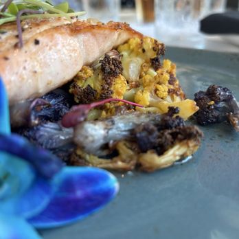 Peohe's - Fireside Salmon. Ig @mel_foodie_ventures - Seafood Near Me - Coronado, California