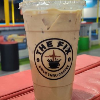 The Fix Drive Thru Coffee - Mexican Horchata Mocha, medium iced - Coffee & Tea Near Me - Mesa, Arizona The Fix Drive Thru Coffee - Mexican Horchata Mocha, medium iced - Coffee & Tea Near Me - Mesa, Arizona