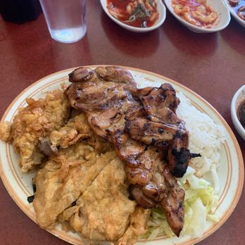 Kim Chee Restaurant 7 - Lunch special . Meat Jun & chicken. - Korean Near Me - Aiea, Hawaii Kim Chee Restaurant 7 - Lunch special . Meat Jun & chicken. - Korean Near Me - Aiea, Hawaii