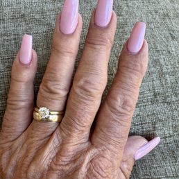 Lovely coffin shaped nails. Exactly what I asked for.