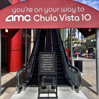 AMC Chula Vista 10 - Escalator broken for a really long time! - Cinema Near Me - Chula Vista, California AMC Chula Vista 10 - Escalator broken for a really long time! - Cinema Near Me - Chula Vista, California