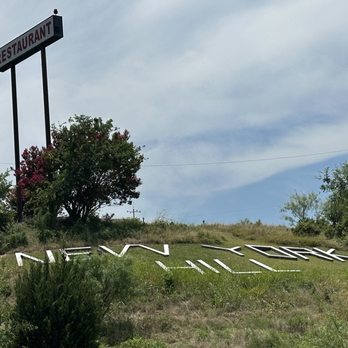 New York Hill Restaurant - This is on the ground while you're driving up the hill to the restaurant - New American Near Me - Thurber, Texas