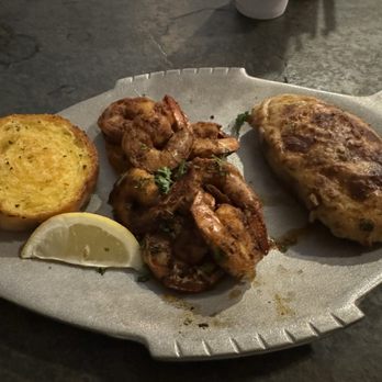 Mike Anderson's - Gonzales - Blackened Shrimp and Stuffed Potato - Seafood Near Me - Gonzales, Louisiana