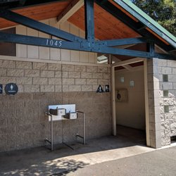 Steve Carli Park - Bathrooms with water fountain and changing tables