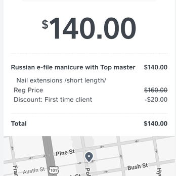 Nailey Bar - Receipt with discount - Nail Salons Near Me - San Francisco, California Nailey Bar - Receipt with discount - Nail Salons Near Me - San Francisco, California