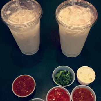 Tacos & Co - Horchata and fresh salsa from the bar - Mexican Near Me - Irvine, California