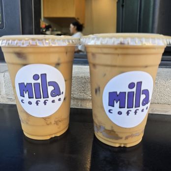 Mila Coffee - Our two horchata coffees that we purchased - Coffee & Tea Near Me - San Antonio, Texas Mila Coffee - Our two horchata coffees that we purchased - Coffee & Tea Near Me - San Antonio, Texas