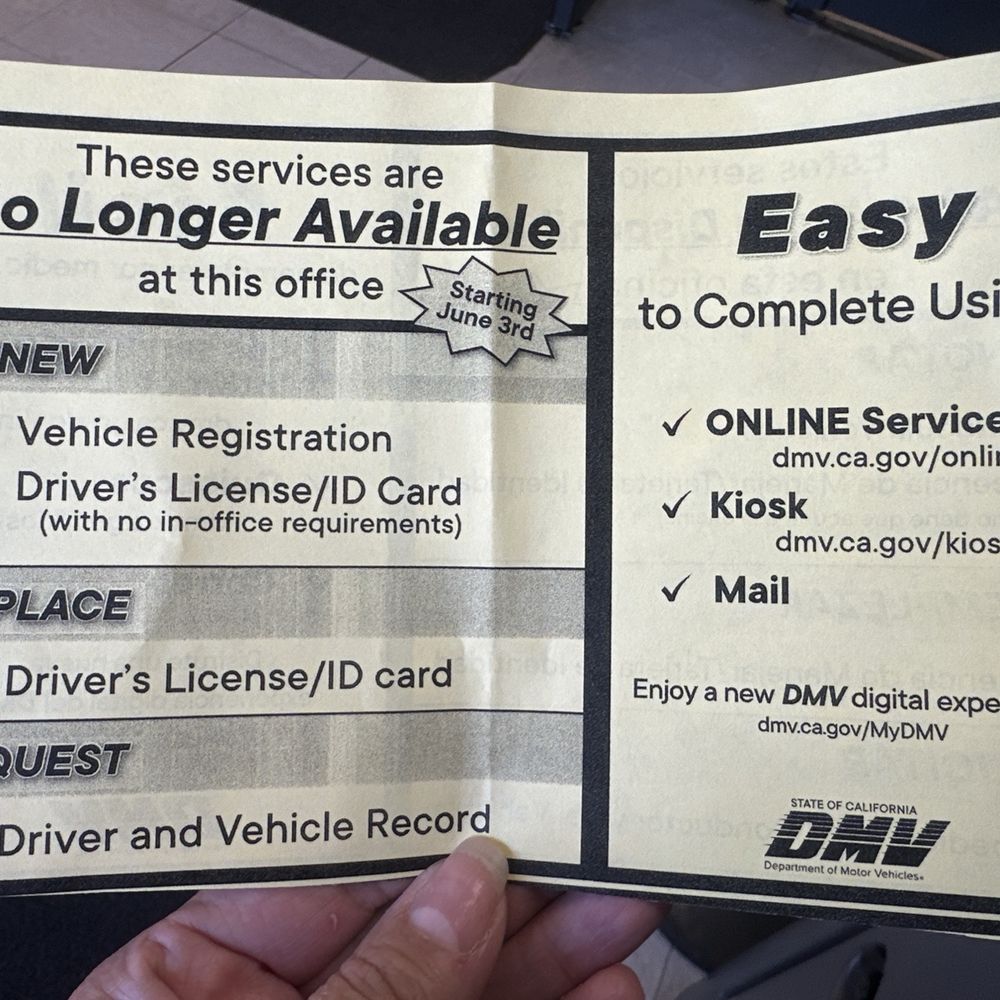 DMV notice