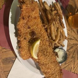 My Saloon - Potato chip crusted fish fry WOW