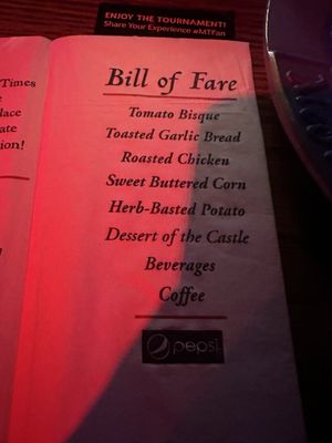 Menu photo 4 Medieval Times Dinner & Tournament Toronto, ON