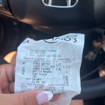 Mariano's - My receipt - Specialty Food Near Me - Crystal Lake, Illinois