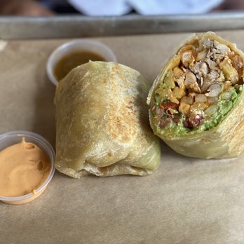 Mal Pan - California Burrito with grilled chicken - Mexican Near Me - Charlotte, North Carolina