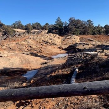 Wild Expeditions - This shows some iced-over puddles, which demonstrates just how much water is in the area surprisingly! - Rafting/Kayaking Near Me - Bluff, Utah