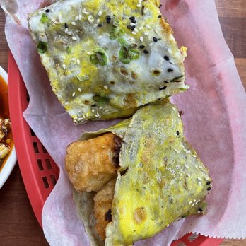 Asian Snack - Chinese pancake with fried dough stick - Chinese Near Me - Indianapolis, Indiana