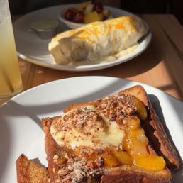 French toast and breakfast burrito French toast and breakfast burrito