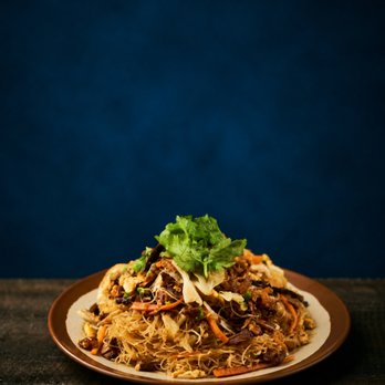 Yuan is here Tangram - Stir-fried Hsinchu rice vermicelli w. braised pork, egg, cabbage, carrot, dried shrimp, & shiitake mushrooms - Taiwanese Near Me - Queens, New York Yuan is here Tangram - Stir-fried Hsinchu rice vermicelli w. braised pork, egg, cabbage, carrot, dried shrimp, & shiitake mushrooms - Taiwanese Near Me - Queens, New York