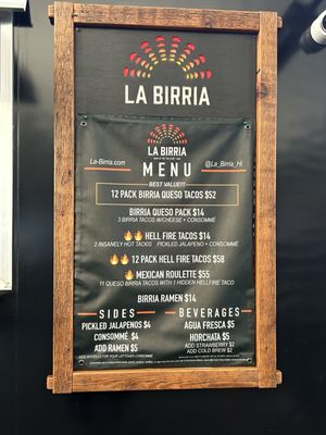 Menu photo 1 La Birria Kaneohe, HI