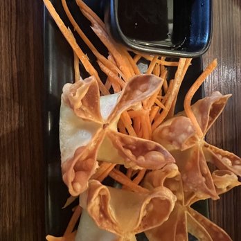 Home Thai Cafe - Crab Rangoon. It typically comes 6 pieces. We just ate fast lol - Thai Near Me - Martinez, California