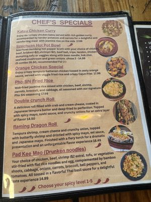 Menu photo 2 Pho Shi Troy, MI