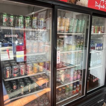 NoHo Cafe - Fridge full of variety of drinks. Sodas, etc... - Mediterranean Near Me - North Hollywood, California