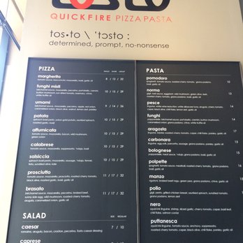 Tosto Quickfire Pizza Pasta - Pizza Near Me - Toronto, Ontario