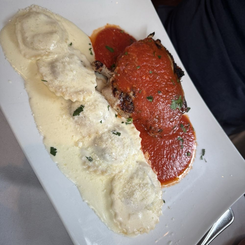 Casa Cosenza - Veal steak with ravioli - Italian Near Me - Oldsmar, Florida