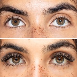 Yegi Beauty - Open eye before and after volume lashes